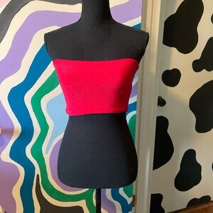 Sparkle Red Tube Top